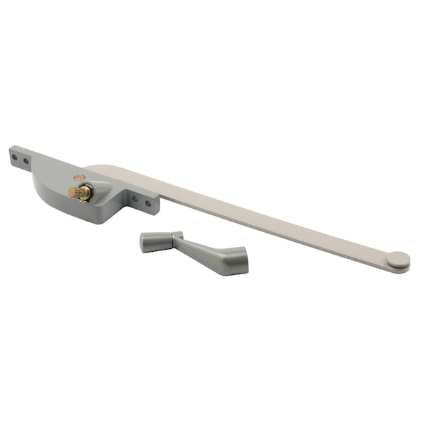 Prime-Line Steel Casement Operator, 8 in. Arm, Teardrop Housing, Aluminum, Left-Handed (Single Pack) H 4281 - main